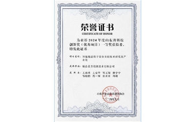 山东省科技创新奖一等奖